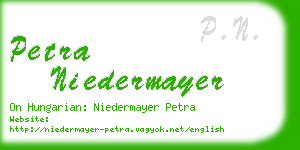 petra niedermayer business card